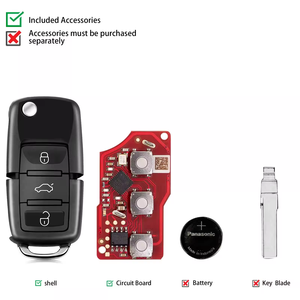 Xhorse XKB520DE für VW B5 Wire Remote Key der zweiten Generation unterstützt die drahtlose Programmierung für VVDI VVDI2 - Product Image 1