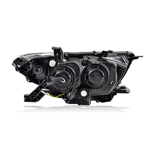 Toyota Highlander Highlander projektör Lens için YBJ araba aksesuarları ışıkları 2012-2014 dinamik sinyal kafa lambası <span class=keywords><strong>LED</strong></span> Drl farlar