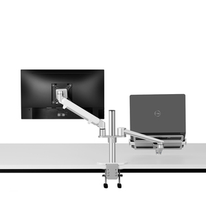 UPPERGO Modern tasarım açı yüksekliği çift monitör ve dizüstü bilgisayar masası montaj Vesa delikli - Product Image 5