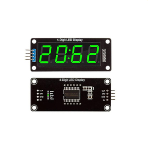 TM1637 LED-Anzeigenmodul für Arduino 4 Stellen 7 Segmente 0,56 Zoll Uhrzeituch Rohrmodul Rot Blau Grün Gelb Weiß