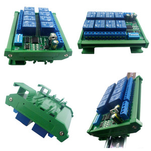 DC 12V 8 kanal RS485 röle modülü Modbus RTU UART uzaktan kumanda anahtarı DIN35 C45 demiryolu kutusu PLC PTZ kamera güvenlik monitör - Product Image 4