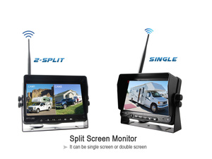 Kit de retrovisor digital automotivo, 7 polegadas, sem fio, câmera traseira para estacionamento, veículo, <span class=keywords><strong>lcd</strong></span> e câmera