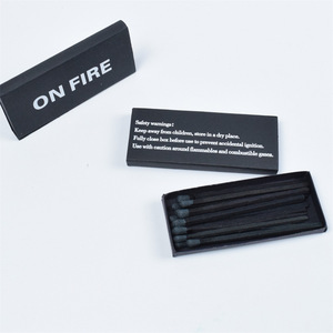 High-end Black 7.5-centimeter Extended <strong>Match</strong> with Black Stick High-end and High-grade matchbox for Scented <strong>Matches</strong> - Product Image 4
