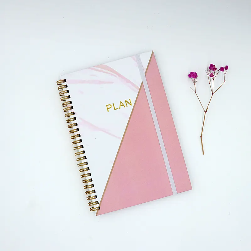 Paper Hardcover Factory Price Wholesale Bulk 2024 2025 Year Daily Organiser Planner Journal Notebook Custom with Monthly Tabs