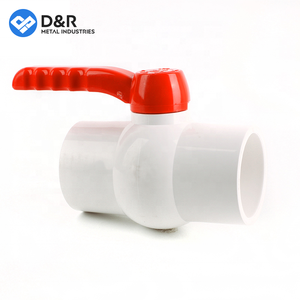 D&amp;R <strong>1</strong>/2&quot; Female Pvc Ball <strong>Valve</strong> pp Ball Body <strong>4inch</strong> 50mm Long Handle Pvc Compact <strong>Water</strong> Pipe Fittings Plastic Pvc Ball <strong>Valve</strong> - Product Image 5