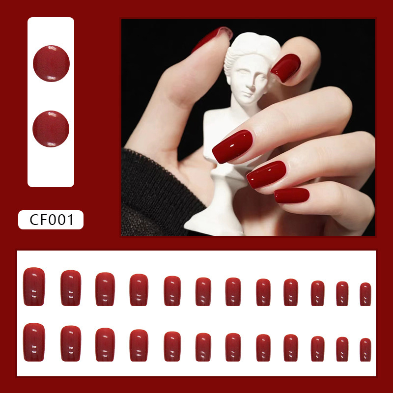 Cf001 type de colle à coque carrée rouge vin