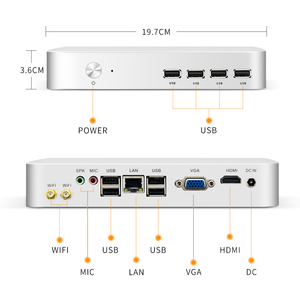 Oem Odm-Placa de ordenador Mini Pc Cloud Streaming Core 4th I3 I5 4310M I7 4610M, doble núcleo Win10, Micro Pc de escritorio - Product Image 2