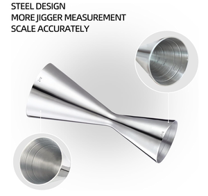 Bộ dụng cụ pha chế cocktail bằng thép không gỉ, dụng cụ pha chế Nhật Bản, jigger đôi, bán buôn, đồ dùng quầy <span class=keywords><strong>bar</strong></span> màu bạc, bộ cá nhân hóa - Product Image 3