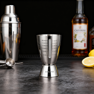 Tái Sử Dụng Thân Thiện Với Môi Cocktail Đo <span class=keywords><strong>Jigger</strong></span> Nhiệm Vụ Nặng Nề Đa-Đơn Vị Đo Thép Không Gỉ Bắn Đo Cup Tốt Nghiệp - Product Image 2