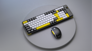 Juego combinado de teclado y ratón multimedia para computadora OEM 2024 ergonómico 2,4G inalámbrico Bluetooth combo de teclado y ratón de modo dual