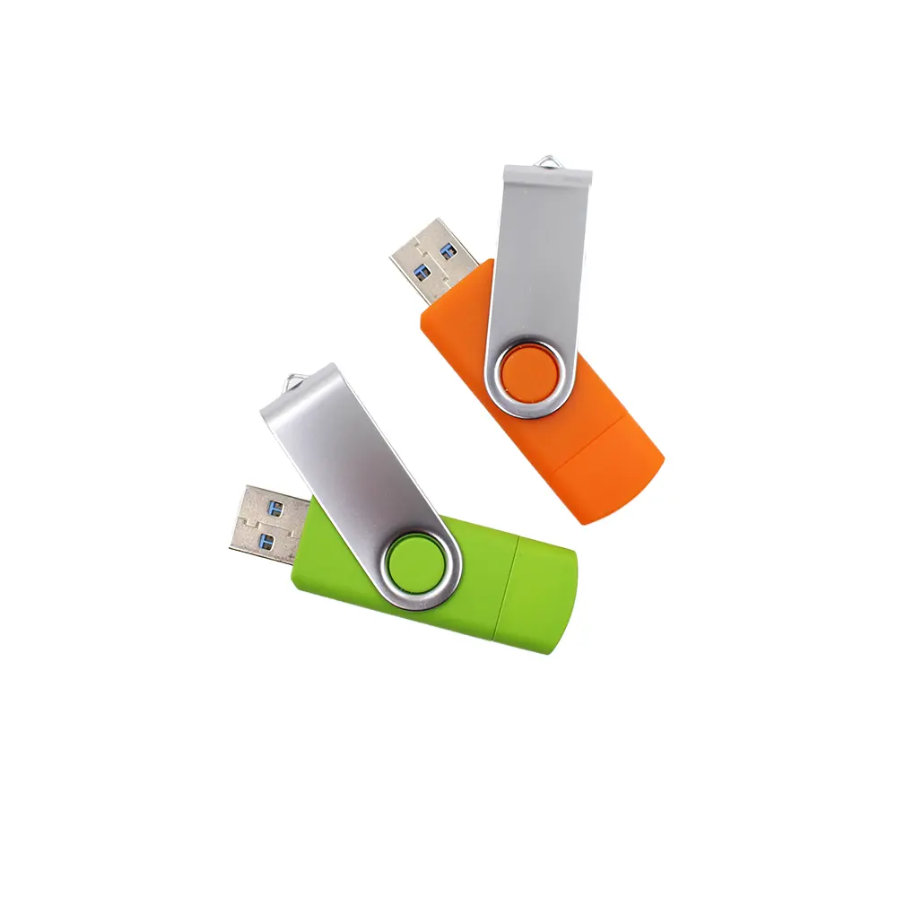 Tarjeta de memoria USB 4 en 1 personalizada 32GB-1TB OTG Micro USB Flash Drive 3,0 Tipo-C Unidad flash de teléfono a granel 3 en 1 Unidad flash USB