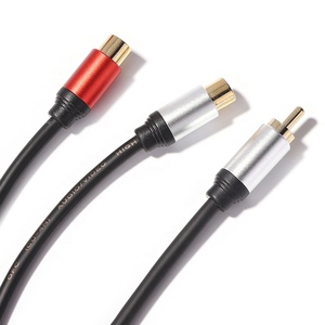 Xput-Divisor de RCA de alta calidad, Cable adaptador de 1 en 2, conector RCA de Kabel 1 macho a 2 hembra