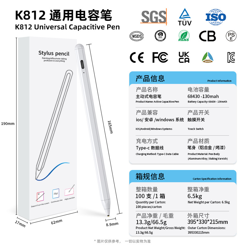 Tête en métal d'emballage neutre blanc