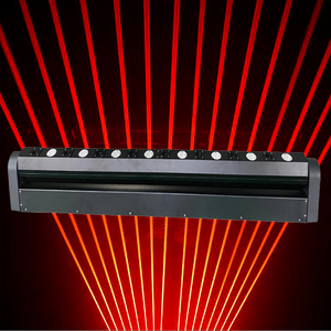 Sailwin sahne aydınlatma 8 gözler + Warmwhite LED kırmızı lazer işığı DJ hareketli kafa parti olay için lazer çubuk işın işık