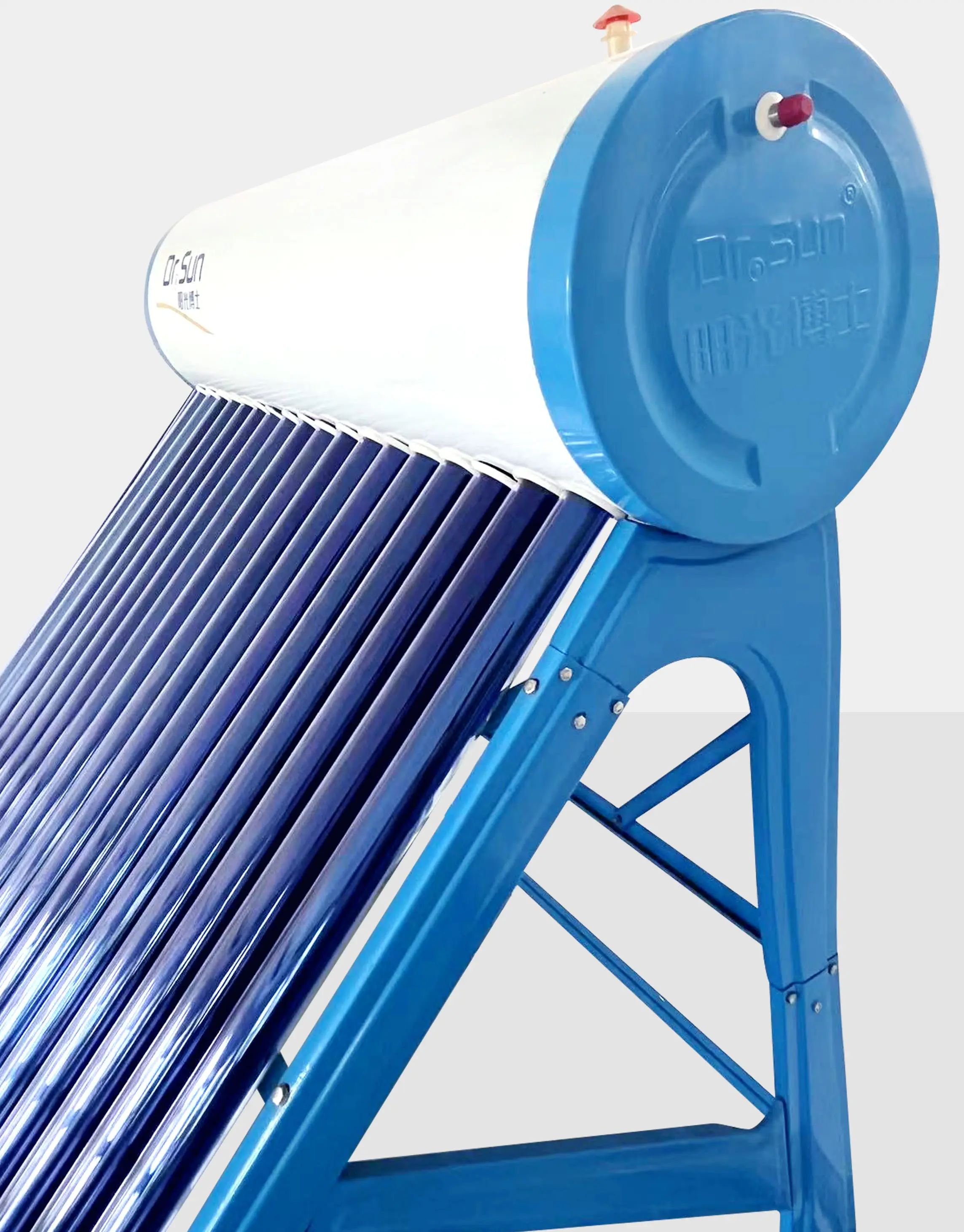 Calentador de agua instantáneo solar Accesorios para automóviles OEM Marco de acero Power LUCKY Split Series Piezas pintadas Ventas de techo Material de bucle plano