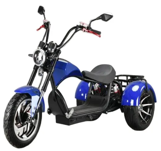 Citycoco-patinete eléctrico de 3 ruedas para adulto, triciclo con batería extraíble, 2000w, gran oferta