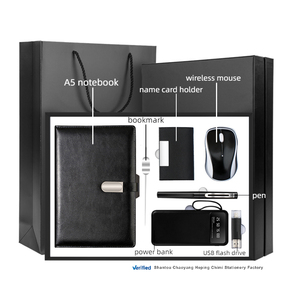 Neue Auflistung Rabatt benutzer definierte Logo A5 einfaches <span class=keywords><strong>Notebook</strong></span> & USB-Stick & Stift & Power Bank & Lesezeichen & Visitenkarte halter & Maus Geschenkset