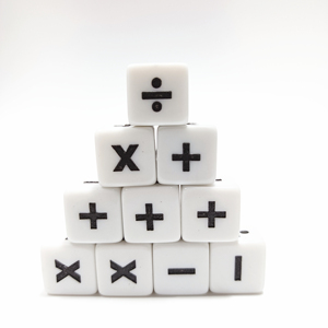 Acrylic 16mm D6 Number Multicolor Dice for Education Board <strong>Game</strong> Four Rules of Arithmetic Corner Custom Family Playing <strong>Game</strong> Set - Product Image 4