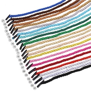 Bolsa de papel con asa de cuerda de 21 colores, cordón con asa redonda, mango de cuerda trenzada, embalaje de regalo de 5mm, alambre de nailon de 3 Mm para cordel de nailon de uva - Product Image 1