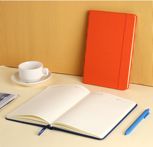 Nuevo diseño de oficina de negocios forrado personalizado impreso nota libro PU cuero personalizado A5 Tapa dura diario cuaderno - Product Image 6