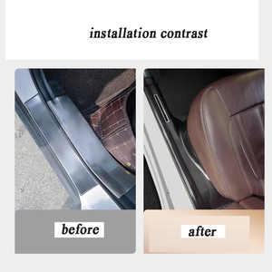 Araba için kapı eşik kapak koruyucu gövde eşik paneli bmw 3 serisi 2020 2021 2022 2023 2024 2025 g20 karbon fiber kiti - Product Image 3