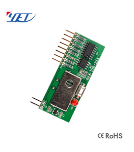 Empfänger modul Drahtlose HF-Fernbedienung Super hetero dyne Tape Decodierung für Smart Garage Switch Türöffner Controller YET218