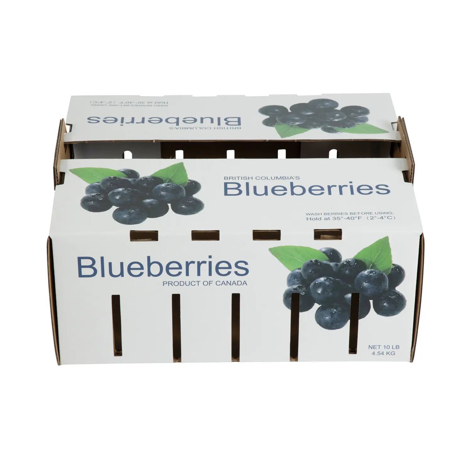 Nhà máy trực tiếp số lượng lớn giá giấy bao bì các tông chuối Blueberry trái cây hộp rau với kích thước tùy chỉnh logo