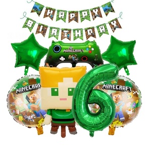 Bán Buôn <span class=keywords><strong>Minecraft</strong></span>-Chủ Đề Đảng Trang Trí Biểu Ngữ Và Số Lá Bóng Bay Đặt Trang Trí Sinh Nhật Đảng Trang Trí Nguồn Cung Cấp - Product Image 5