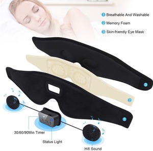 Youmay elektrikli özel uyku göz maskesi oem odm bellek köpük gece göz kapağı rahatlatıcı Bluetooth 3d göz maskesi ile müzik - Product Image 3