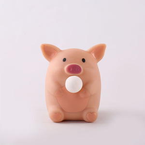 ของเล่นบีบและป๊อปของเล่นสำหรับเด็กรูปหมูสีชมพูแบบกำหนดเองได้ - Product Image 5