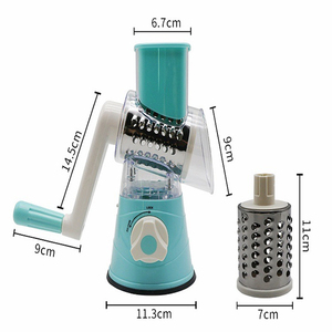 J547 3 in 1 Vegetable Mandoline Slicer <strong>Swift</strong> Rotary Drum Grater Nut Shredder Veggie <strong>Cutter</strong> Peeler Spiralizer Cheese Chopper - Product Image 5