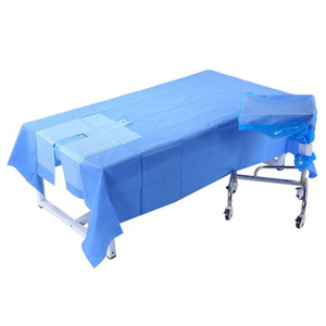 Chất lượng cao không thấm nước cuộn vải bệnh viện tấm ga trải giường bao gồm <span class=keywords><strong>laparotomy</strong></span> y tế màn dùng một lần phẫu thuật - Product Image 2