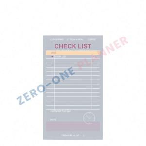 Bloc de notas adhesivas de papel personalizado simple mini rastreador de hábitos para hacer lista de verificación nota horario recordatorio diario semanal - Product Image 1