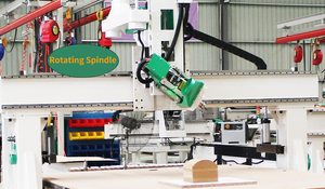 Enrutador Cnc de 4 ejes, máquina de tallado de madera, husillo giratorio oscilante 2030, enrutador Atc Cnc para madera