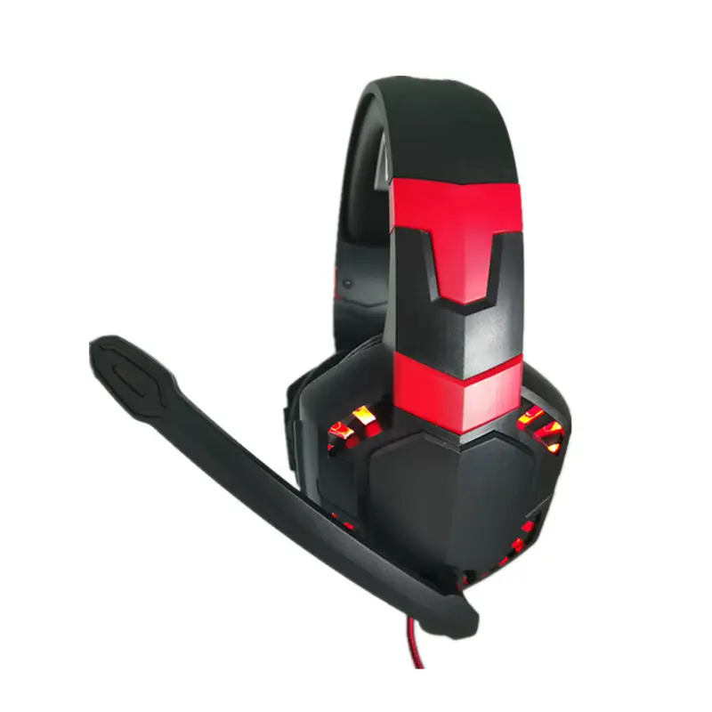 Auriculares profesionales RGB para videojuegos, cascos con sonido de graves profundos, con cable iluminado, compatibles con PS4