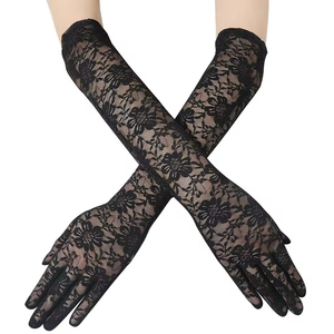 Elegant Extended Lace <strong>Gloves</strong> for Weddings and Parties Sexy Sun Protection for Driving and Riding - Product Image 1