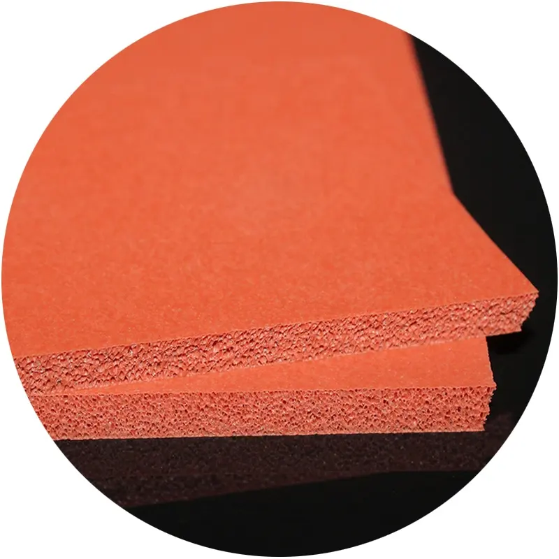 High temperature resistant thickness silicone foam rubber pad foam silicone sheet for heat press