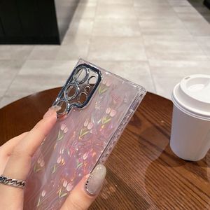 Yeni popüler Glitter pembe kabuk için kılıf De Samsung Galaxy S24 Ultra anti-parmak izi telefon arka kapak - Product Image 5