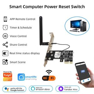 Controlador remoto esperto do PC do Desktop de Tuya Wifi Poder do computador de Tuya no controle do cartão Começo cronometrado congelamento do interruptor do computador