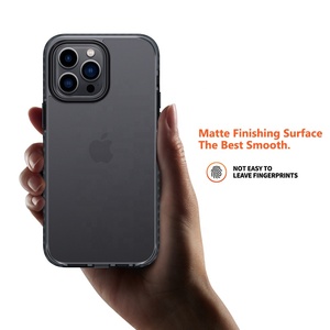 Matte Military Armor Shockproof Hydrid for Iphone14 case 13 Pro Max case Heavy Duty Translucent <strong>Cover</strong> - Product Image 4
