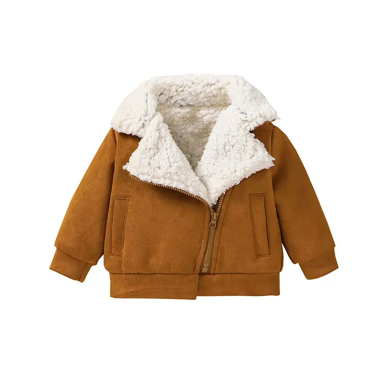 Offre Spéciale veste chaude unie veste décontractée pour bébés et tout-petits ensemble de vêtements
