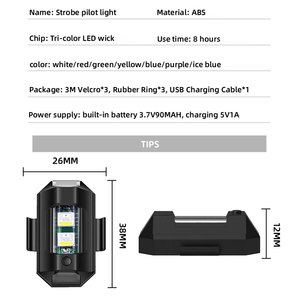 Aircraft <strong>Led</strong> <strong>Strobe</strong> Airplane Flash <strong>Light</strong> RGB Drone <strong>Strobe</strong> <strong>Light</strong> Usb <strong>Led</strong> Mini Signal Flashing Motorcycle Tail Warning <strong>Light</strong>