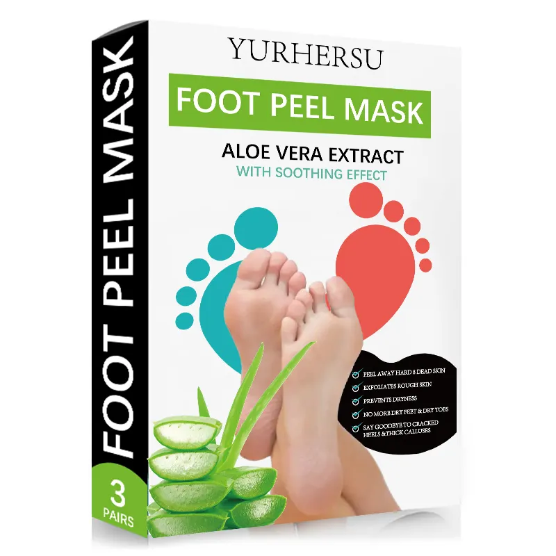 Prezzo di fabbrica Aloe nutriente idratante peeling per la pelle maschera per i piedi e maschera per i piedi