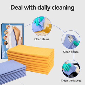 8 adet kullanımlık emici dokunmamış temizlik bezi ev araba için çabuk kuru çok amaçlı tek kullanımlık shatowel havlu - Product Image 4