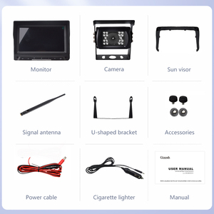 HD transporta a câmera sem fio da polegada AHD 720P Digitas do sistema de câmera 7 para o caminhão/veículo resistente