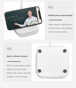 现代创意充电3色鹅颈软管学习灯台灯学习充电发光二极管台灯 - Product Image 5