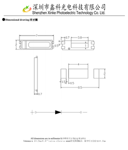 Monochromatic Light 0.5W 1W 3V Red Blue Green Tv Lcd Backlight Smd <strong>Led</strong> 7020 7030 Chip - Product Image 3