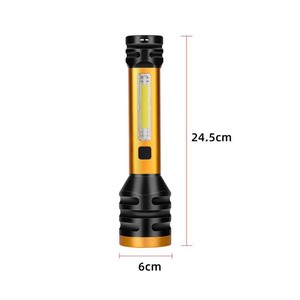 Многофункциональный светодиодный USB-фонарик с боковыми огнями - Product Image 4