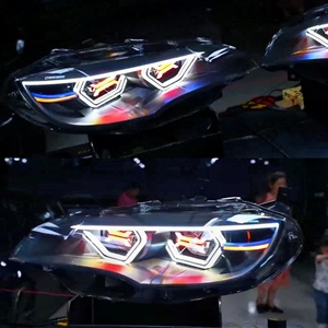 2009-2013 BMW X5 X6 E70 E71 için modifiye OSS far LED far RGB X işık özel farlar ile iki renkli anahtarlama DRL - Product Image 4