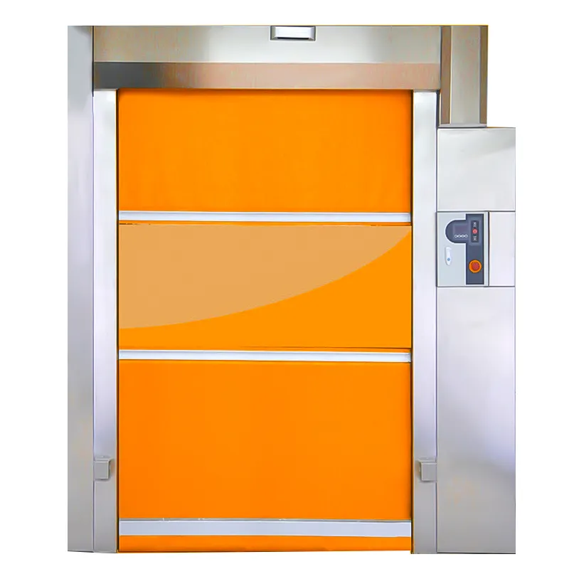 MRJH-puerta enrollable de espuma Flexible de acero galvanizado, Persiana de alta resistencia para industria alimentaria, congelador, acción